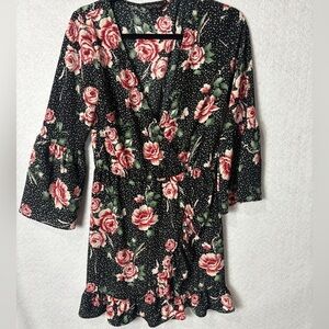 Miss Selfridge Feminine Red And Black Dress Size 6